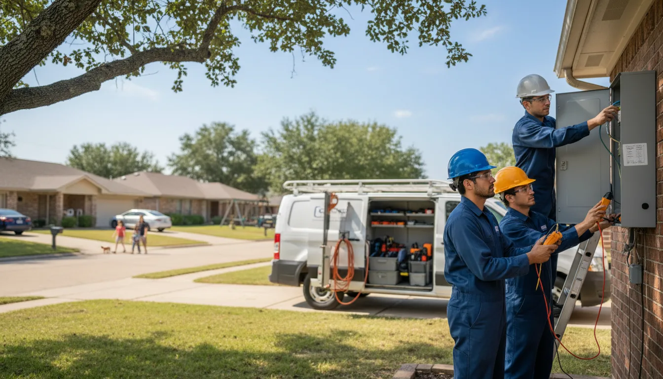 Certified electrician providing emergency electrical services in Stuart, IA